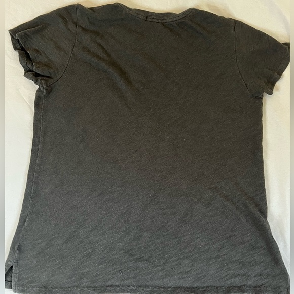 ATM Anthony Thomas Melillo Slub Jersey Schoolboy Crew Neck Tee - Black - Picture 8 of 8